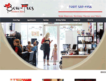 Tablet Screenshot of bowtieschildrenssalon.com